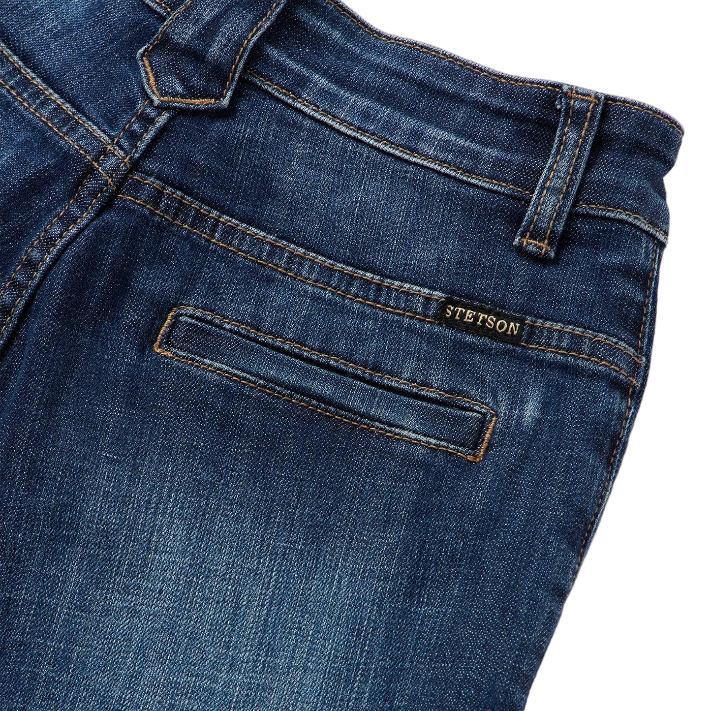 STETSON WOMEN'S 214 DARK WASH WELT POCKET TROUSER JEANS