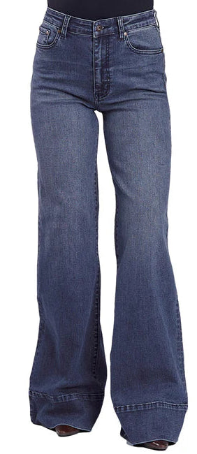 STETSON WOMEN'S HIGH RISE WIDE LEG JEANS