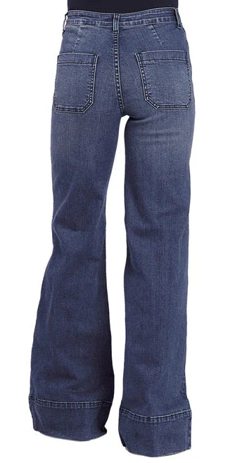 STETSON WOMEN'S HIGH RISE WIDE LEG JEANS