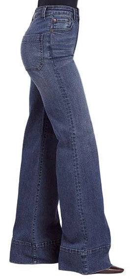 STETSON WOMEN'S HIGH RISE WIDE LEG JEANS