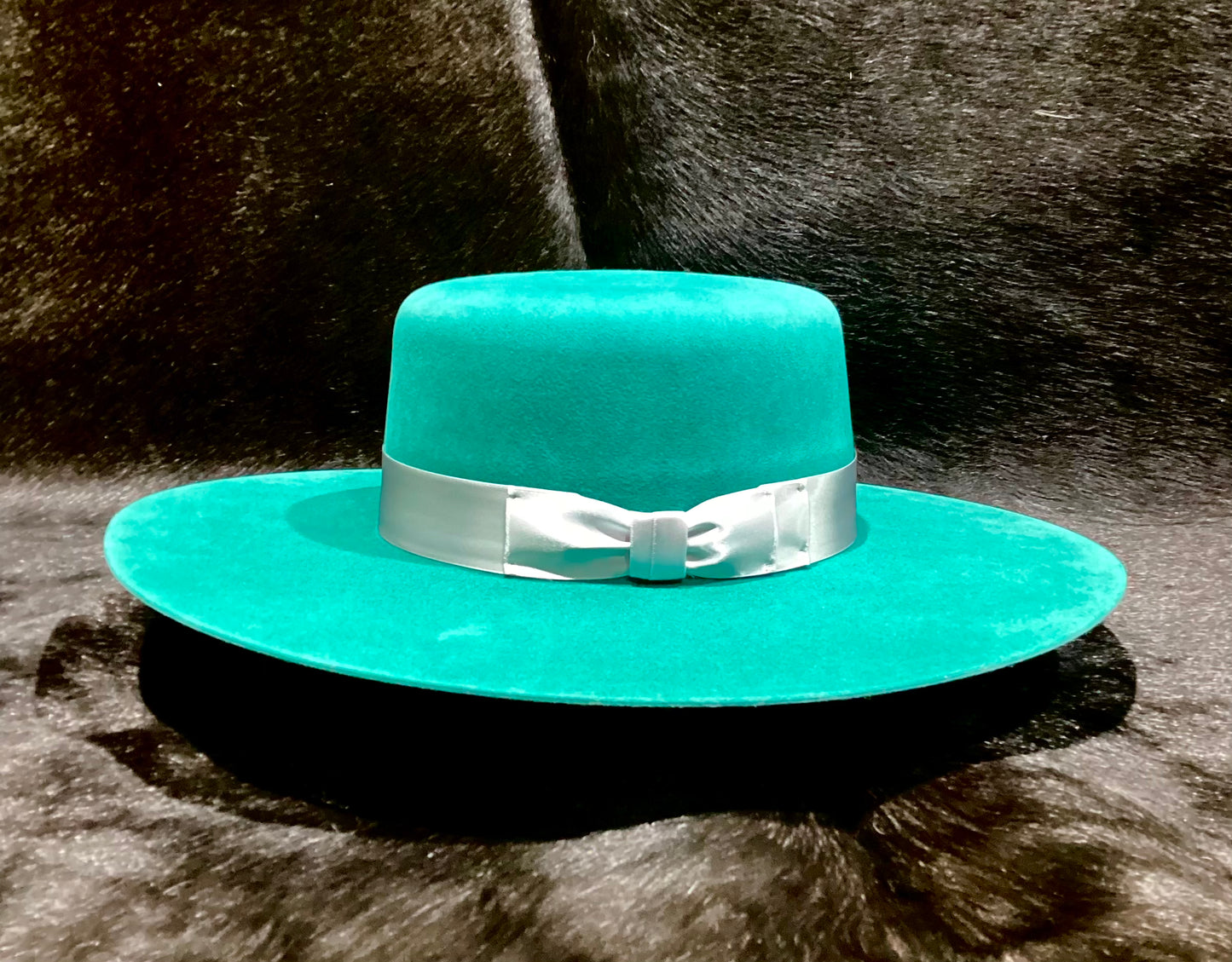 ATWOOD OPEN CROWN 5X FELT HAT - TURQUOISE