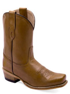 OLD WEST LADIES TAN CANYON MEDIUM SQUARE TOE BOOTS