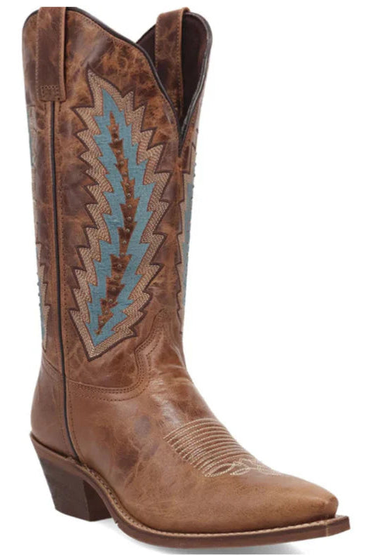 LAREDO WOMEN'S SUNDRA 12" TOBACCO LEATHER BOOT