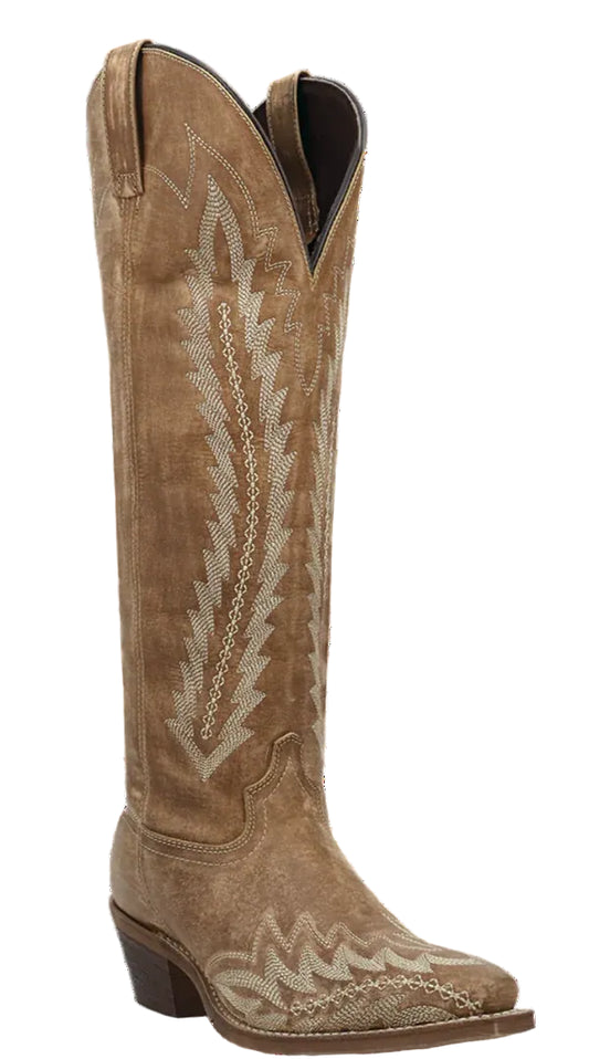 LAREDO ROXELLE WIDE CALF 17" BOOT in HONEY TAN