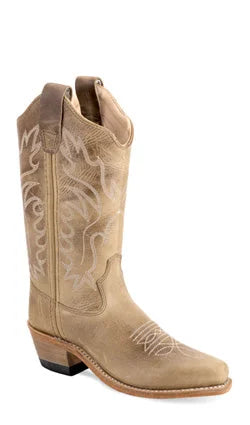 GIRL'S OLD WEST TAN SNIP TOE BOOT