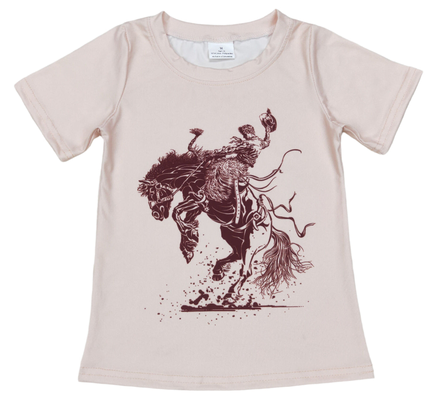 BOY'S WESTERN RODEO GRAPHIC TEE SHIRT