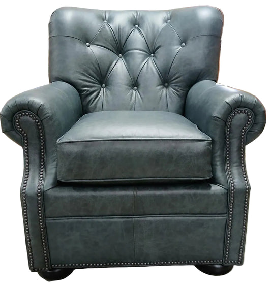 MAYO 2220L LEATHER CHAIR AND OTTOMAN