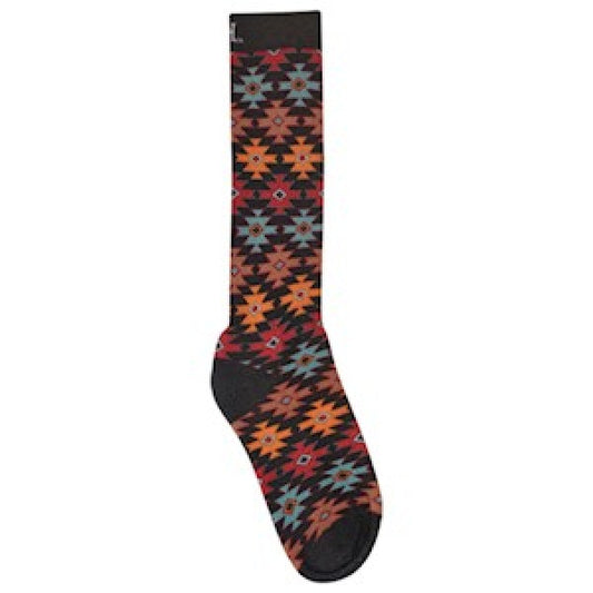 RED DIRT GREAT WHITE AZTEC BOOT CUT SOCKS