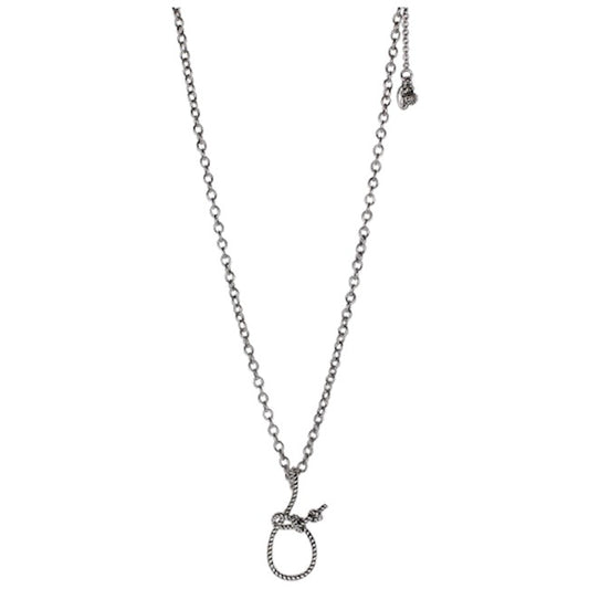 JUSTIN NECKLACE HONDA KNOT LASSO ROPE CHARM ON CHAIN