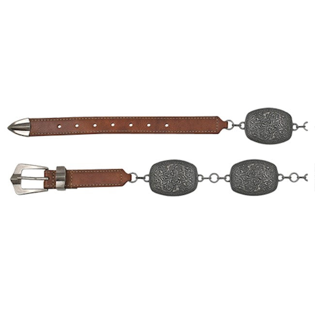 CATCHFLY LADIES LARGE CONCHO BELT WITH BELT CLOSURE