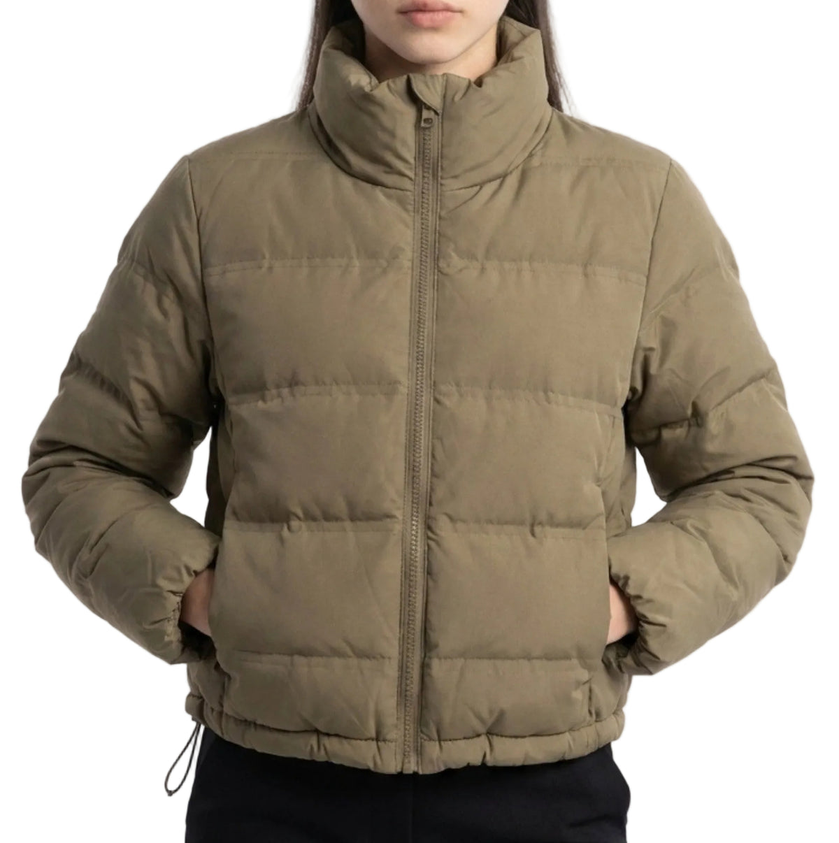 MATTE PUFFER JACKET in BLACK OR KHAKI
