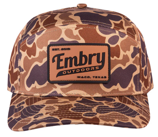 EMBRY DUCK CAMO 6 PANEL RETRO TRUCKER CAP
