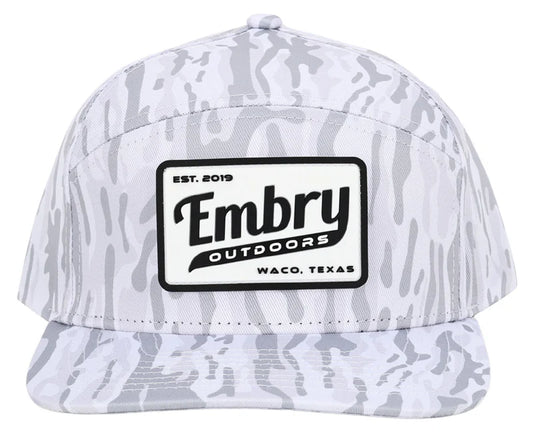 EMBRY WHITE RANCH CAMO 6 PANEL CAP