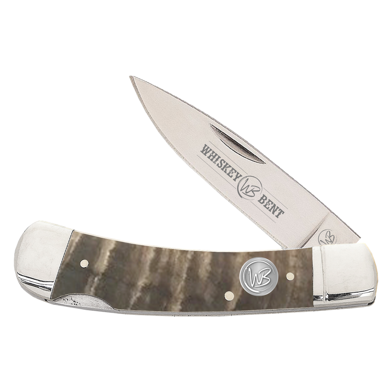 WHISKEY BENT RAM HORN LOCKBLADE KNIFE