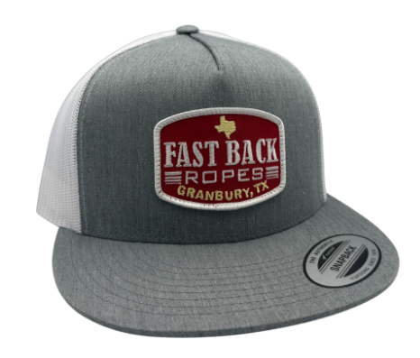 RED DIRT HAT CO FAST BACK TEAM ROPER CAP in HEATHER GREY