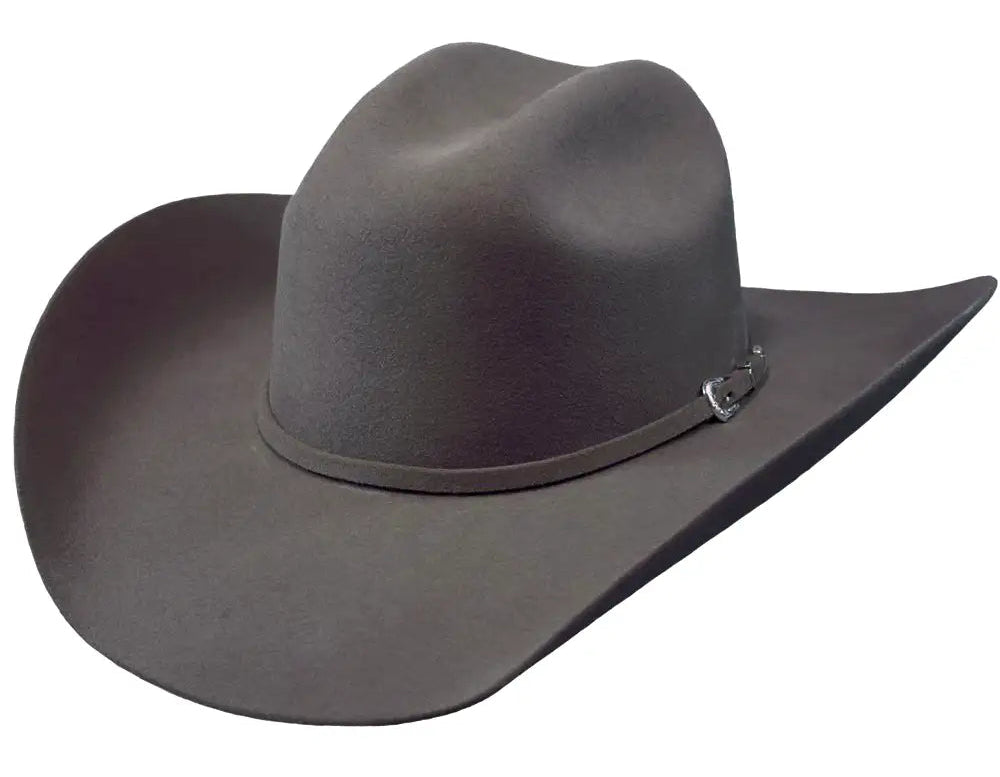 JUSTIN DENTON 3X PREMIUM WOOL HAT in SMOKE