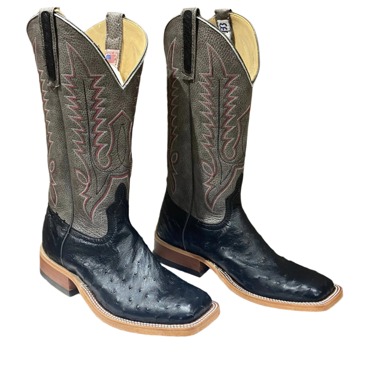 Anderson Bean Raspberry ANDERSON BEAN BLACK OSTRICH MENS BOOTS – Yee Haw Ranch Outfitters