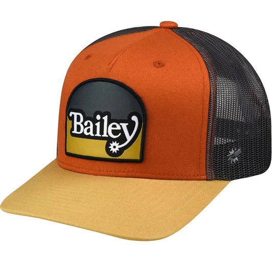 BAILEY WESTERN PAINE TRUCKER CAP in BOMBAY BROWN