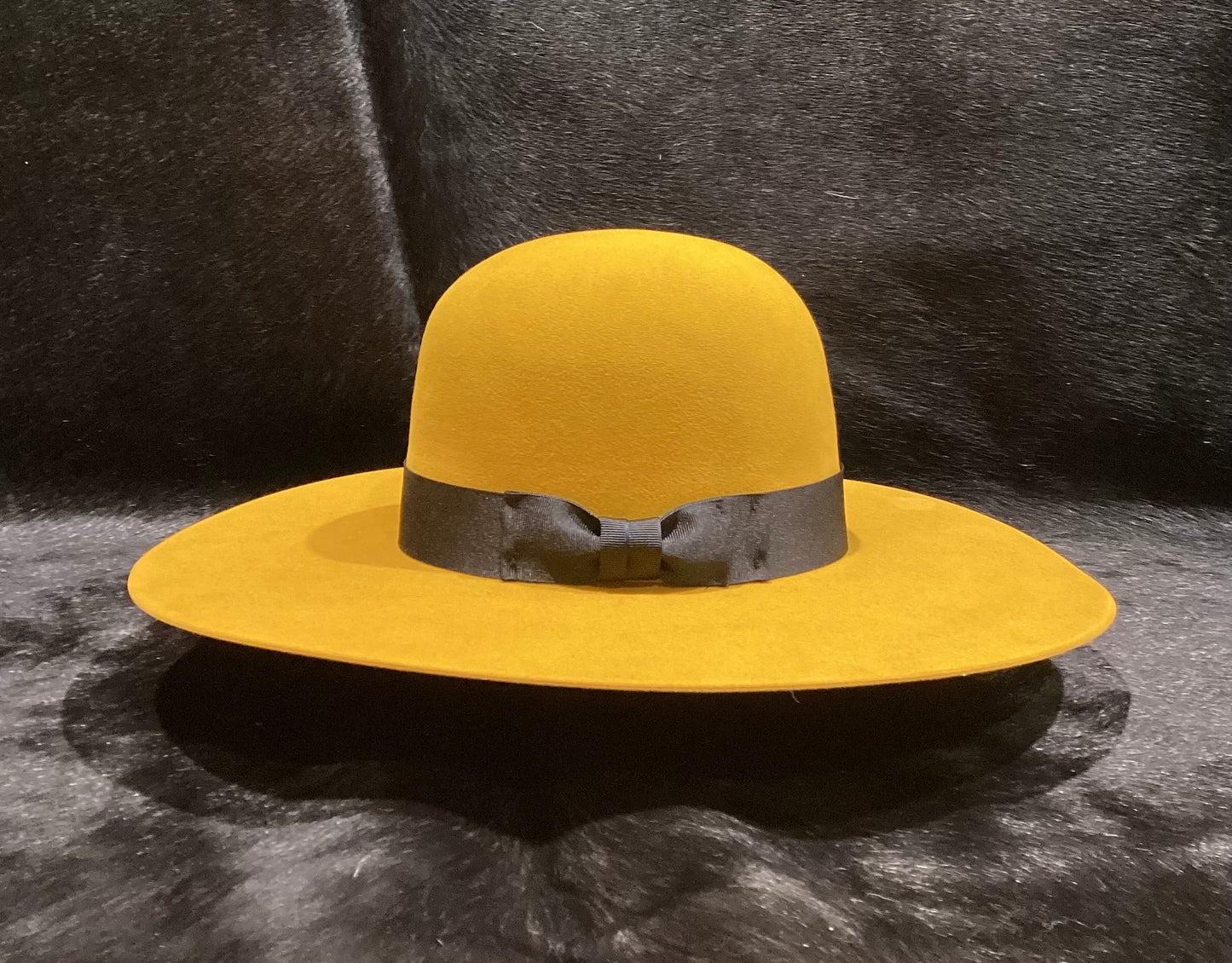 ATWOOD OPEN CROWN  5X FELT HAT - MUSTARD