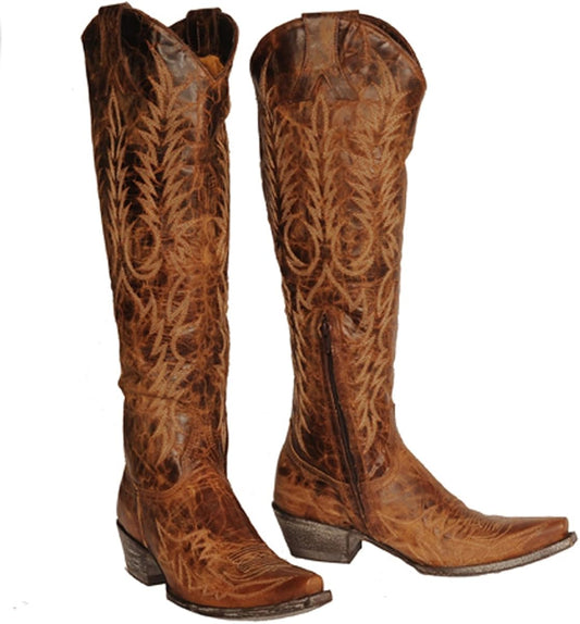 OLD GRINGO "MAYRA" 18" LADIES BOOT in BRASS