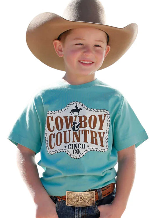 CINCH BOY'S "COWBOY COUNTRY" GRAPHIC TEE
