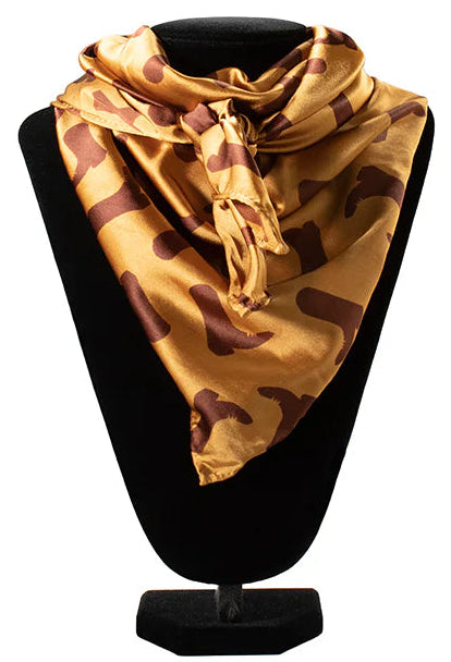 SILK BOOTS WILD RAG in TAN/BROWN