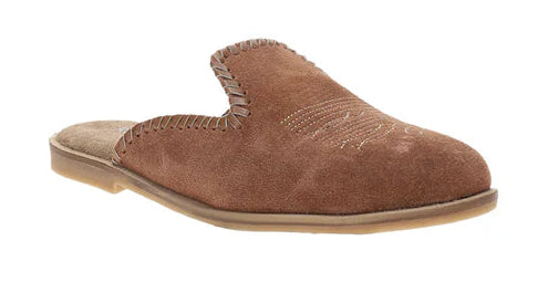 ROPER WOMEN'S HAMPTON SUEDE MULE - BROWN