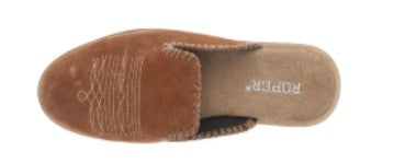 ROPER WOMEN'S HAMPTON SUEDE MULE - BROWN