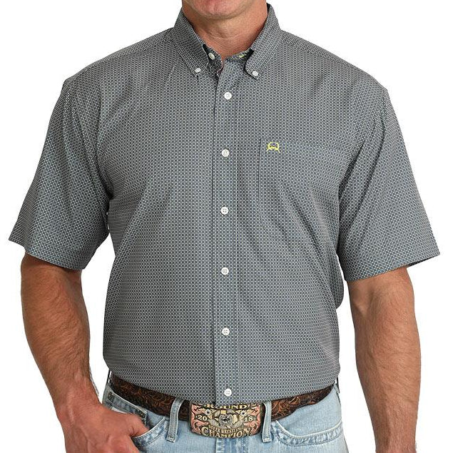 CINCH MEN'S SHORT SLEEVE GREY ARENAFLEX SHIRT