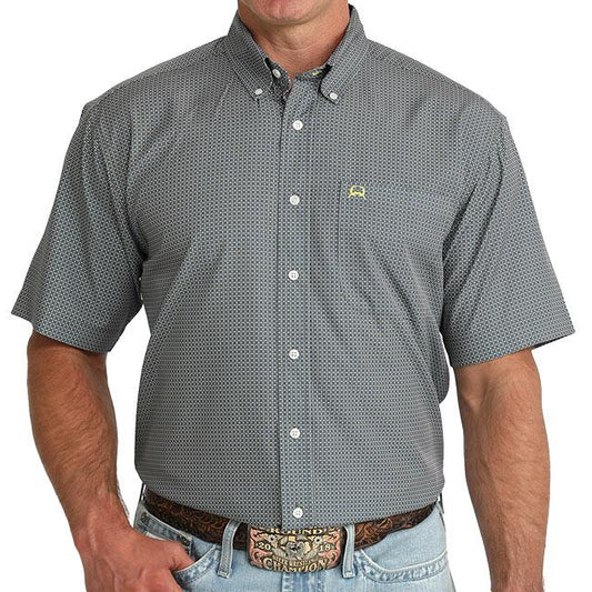 CINCH MEN'S SHORT SLEEVE GREY ARENAFLEX SHIRT