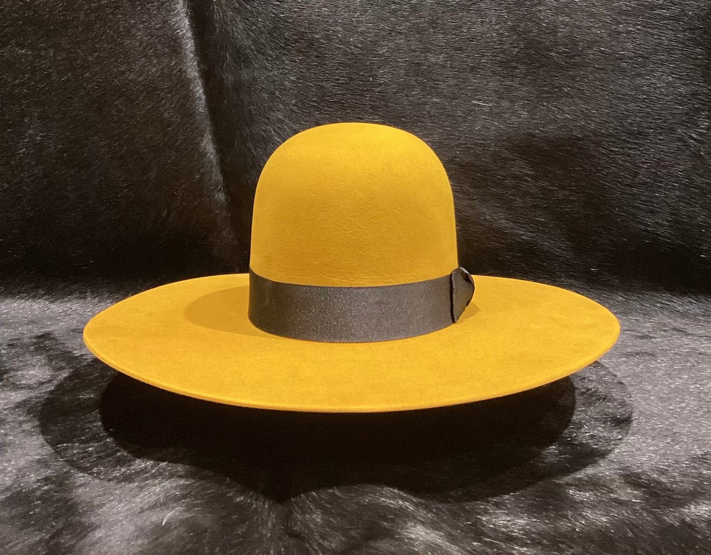 ATWOOD OPEN CROWN  5X FELT HAT - MUSTARD