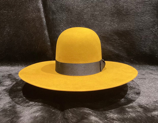 ATWOOD OPEN CROWN  5X FELT HAT - MUSTARD