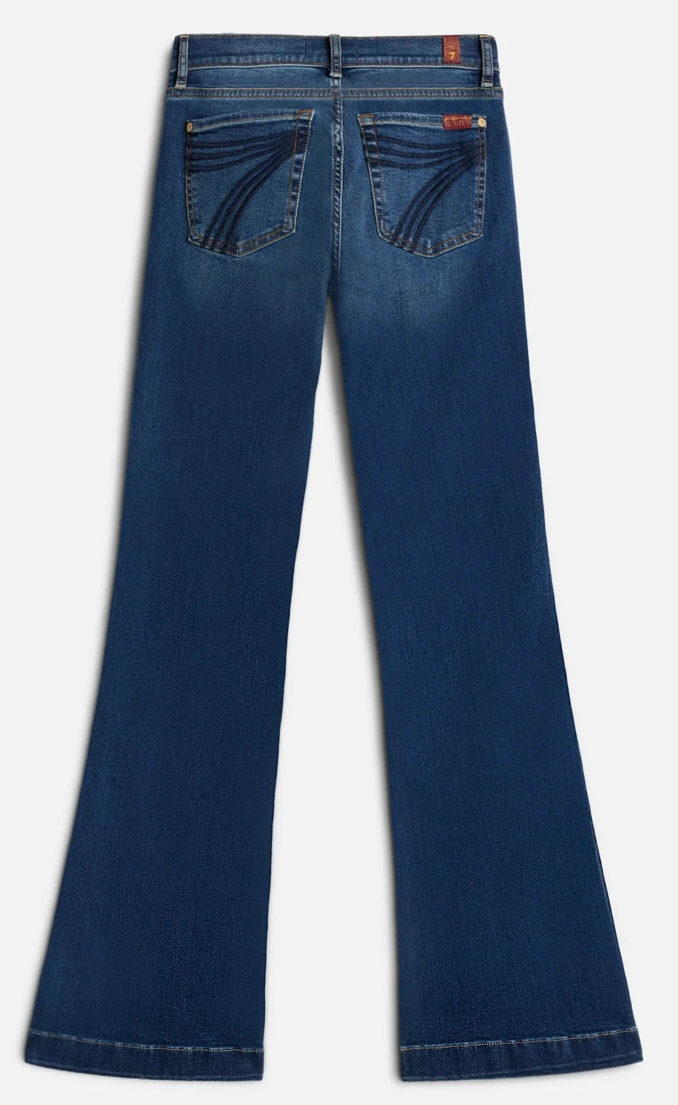 7 FOR ALL MANKIND DOJO SLIM ILLUSION JEANS in MEDIUM MELROSE