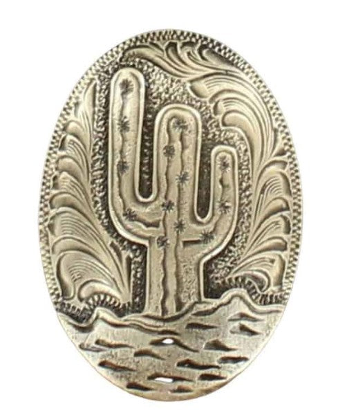 OVAL CACTUS EMBOSSED SCARF SLIDE