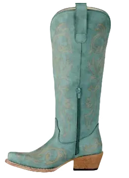 ROPER WOMEN'S RYDER TURQUOISE TALL COWBOY BOOTS