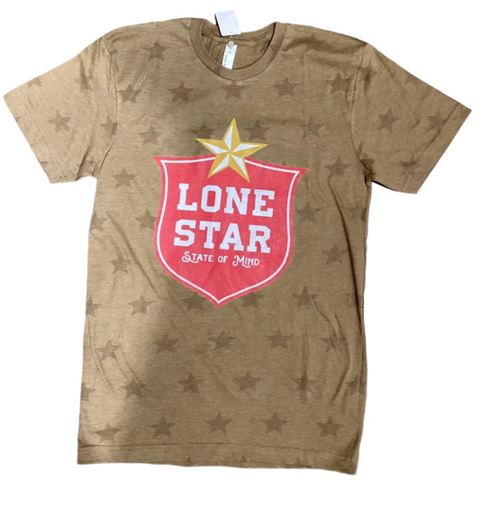 LONE STAR STATE OF MIND TEE SHIRT - BROWN