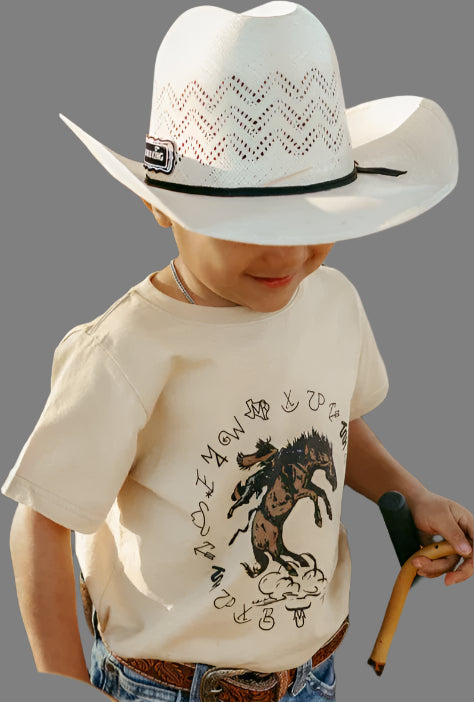 TODDLER and YOUTH BRANDED MARK OUT WESTERN GRAPHIC TEE
