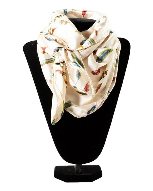 M & F WESTERN PASTEL FEATHERS WILD RAG