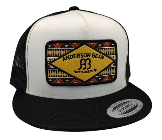 RED DIRT HAT CO ANDERSON BEAN AB8 CAP in WHITE/BLACK