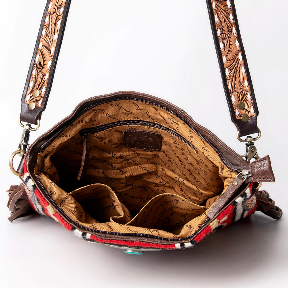 AMERICAN DARLING CONCEALED CARRY AZTEC FRINGE PURSE