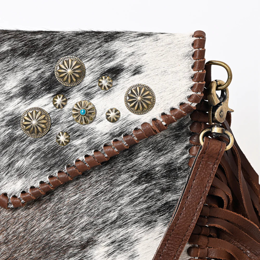 Leopard Cowhide Crossbody Purse