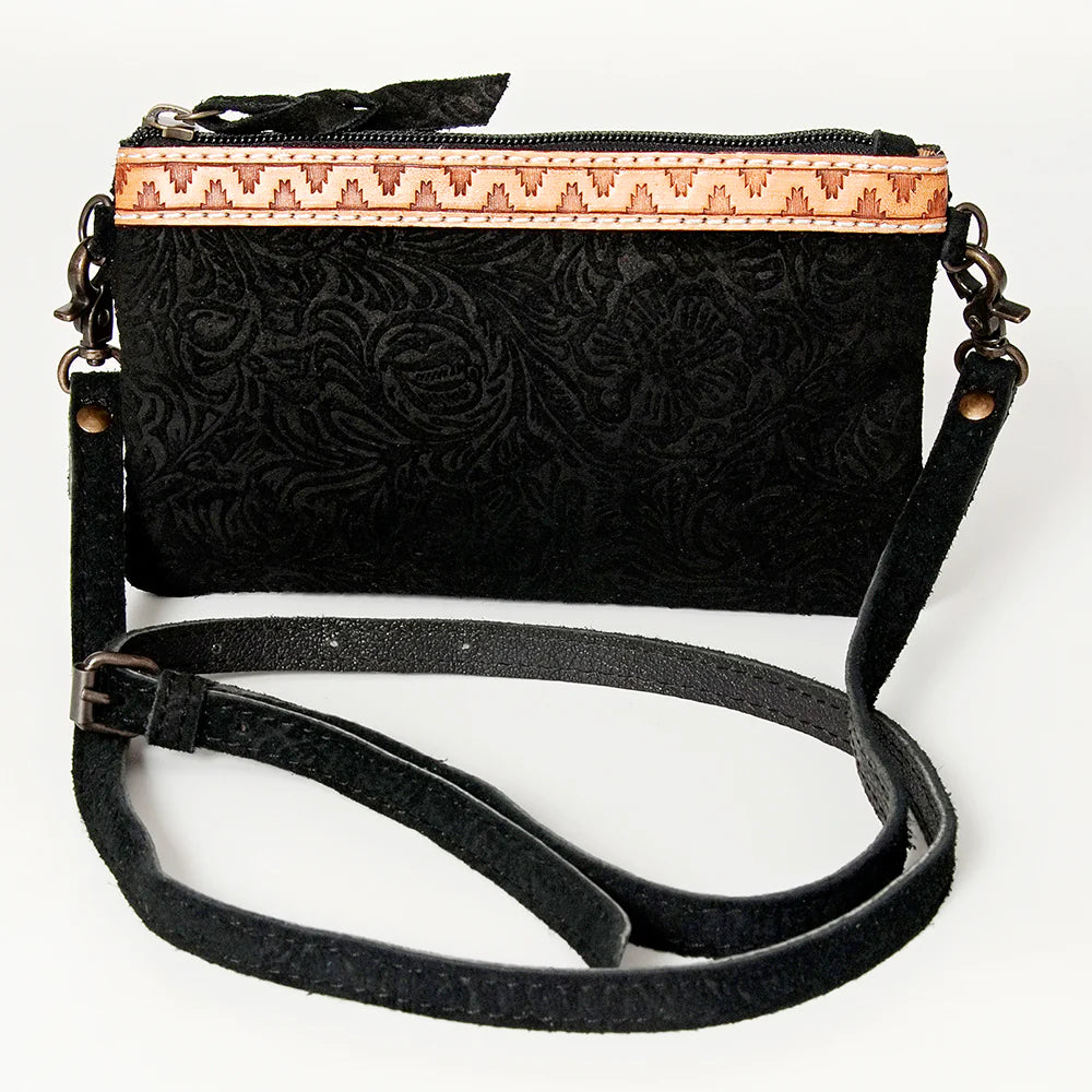 AMERICAN DARLING EMBOSSED SUEDE  IN BLACK