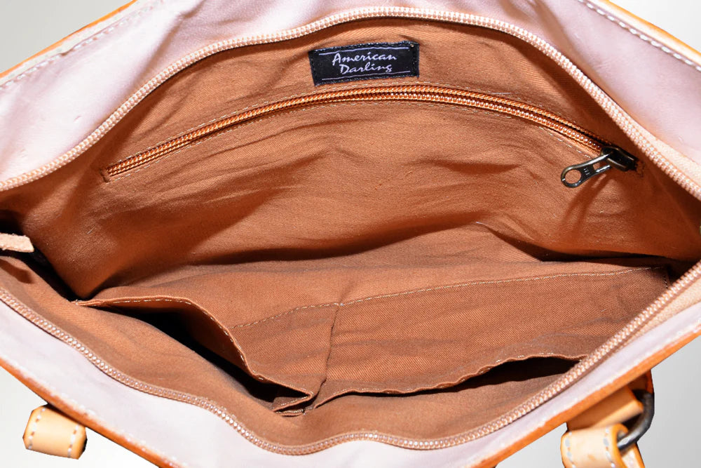 AMERICAN DARLING CONCEALED CARRY LEATHER PURSE