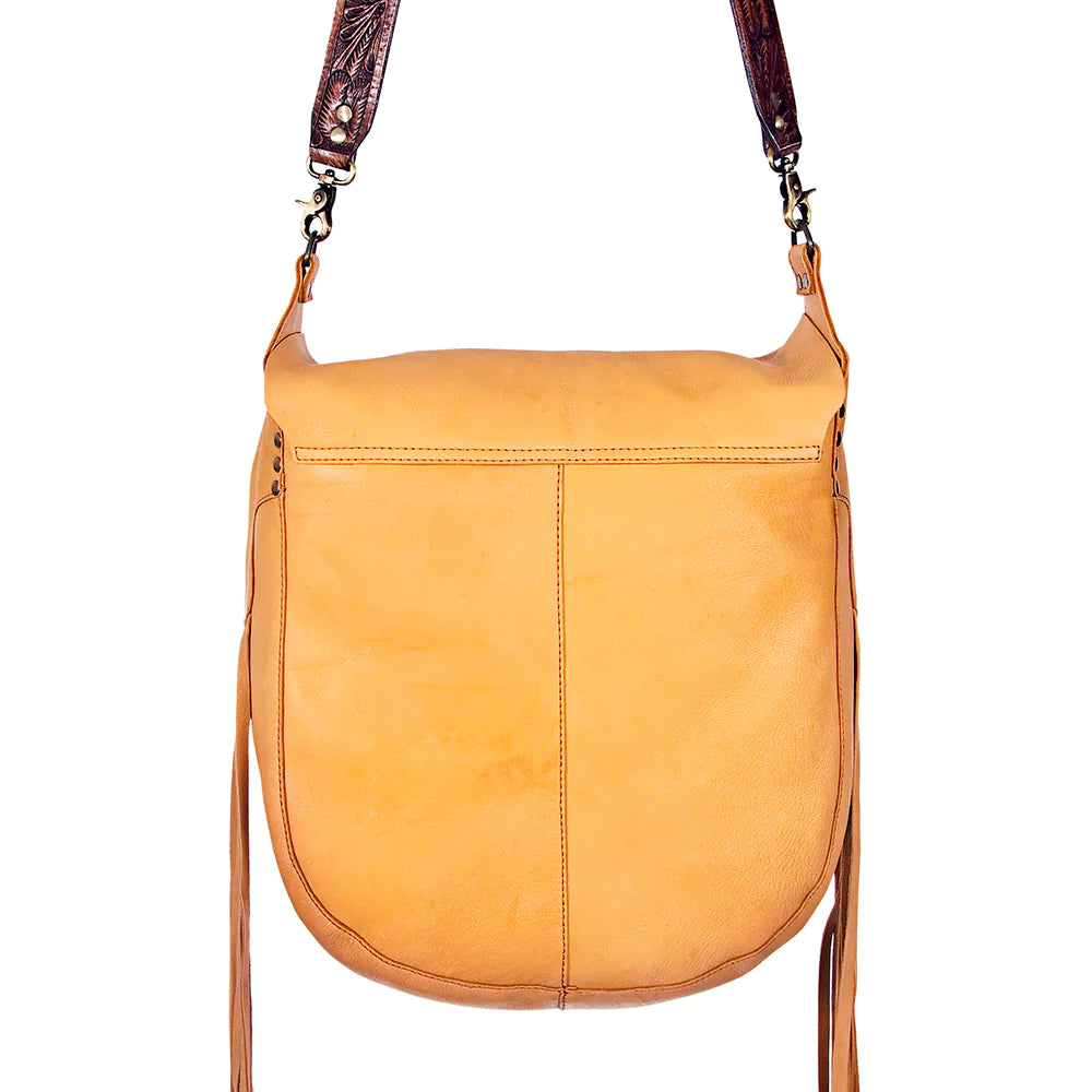 American Darling RAW Leather Purse IN Tan