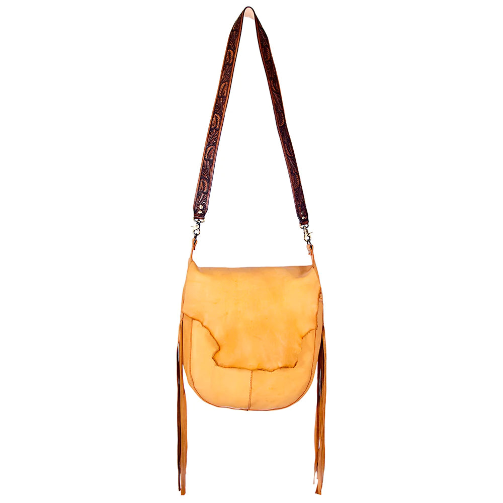 American Darling RAW Leather Purse IN Tan