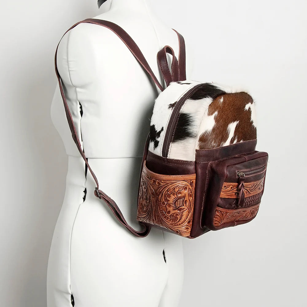 American Darling Backpack cowhide with Leather Tool