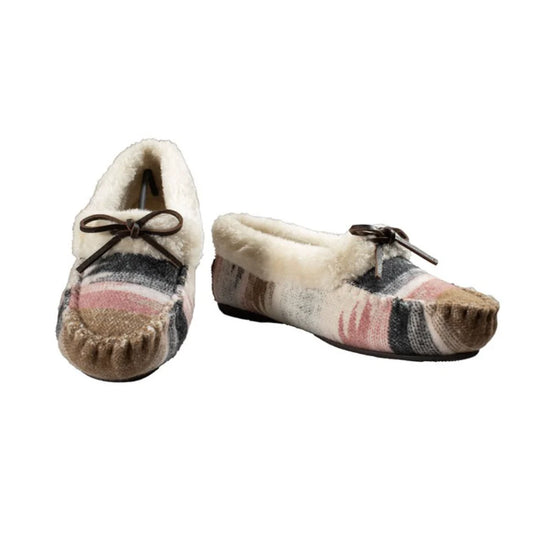 BLAZIN' ROXX "ARIEL" PINK AZTEC MOCCASIN SLIPPERS