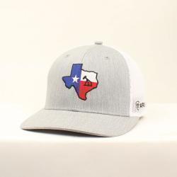 ARIAT MEN'S STATE OF TEXAS CAP in GREY/WHITE