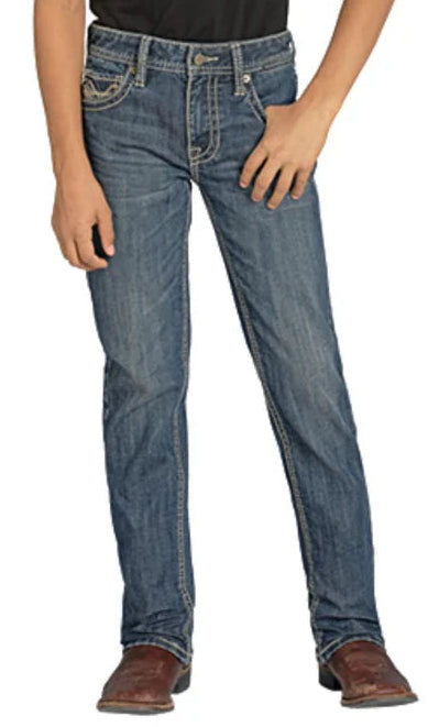 ROCK & ROLL DENIM BOY'S RAISED DENIM REVOLVER JEANS