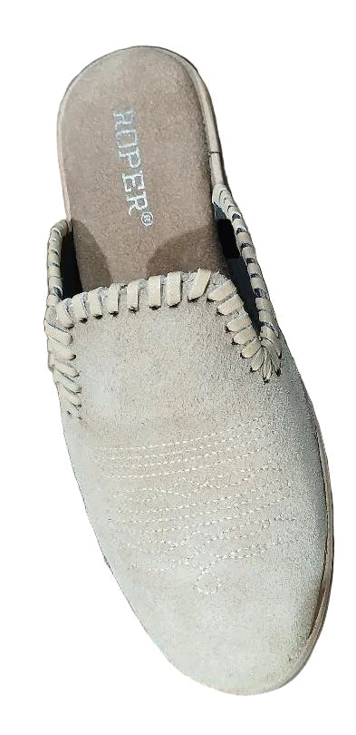 ROPER WOMEN'S HAMPTON SUEDE MULE - BEIGE